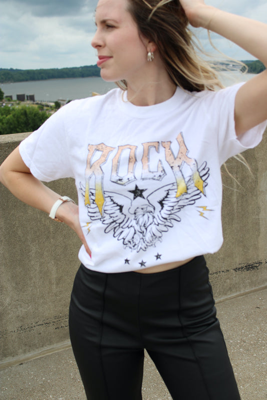 Rock Eagle Oversized Graphic Tee